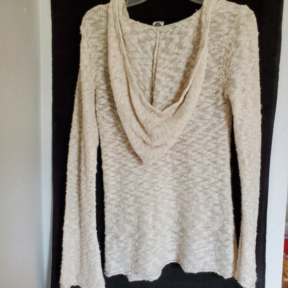 Roxy Cream Hooded Sweater Small - Picture 2 of 3